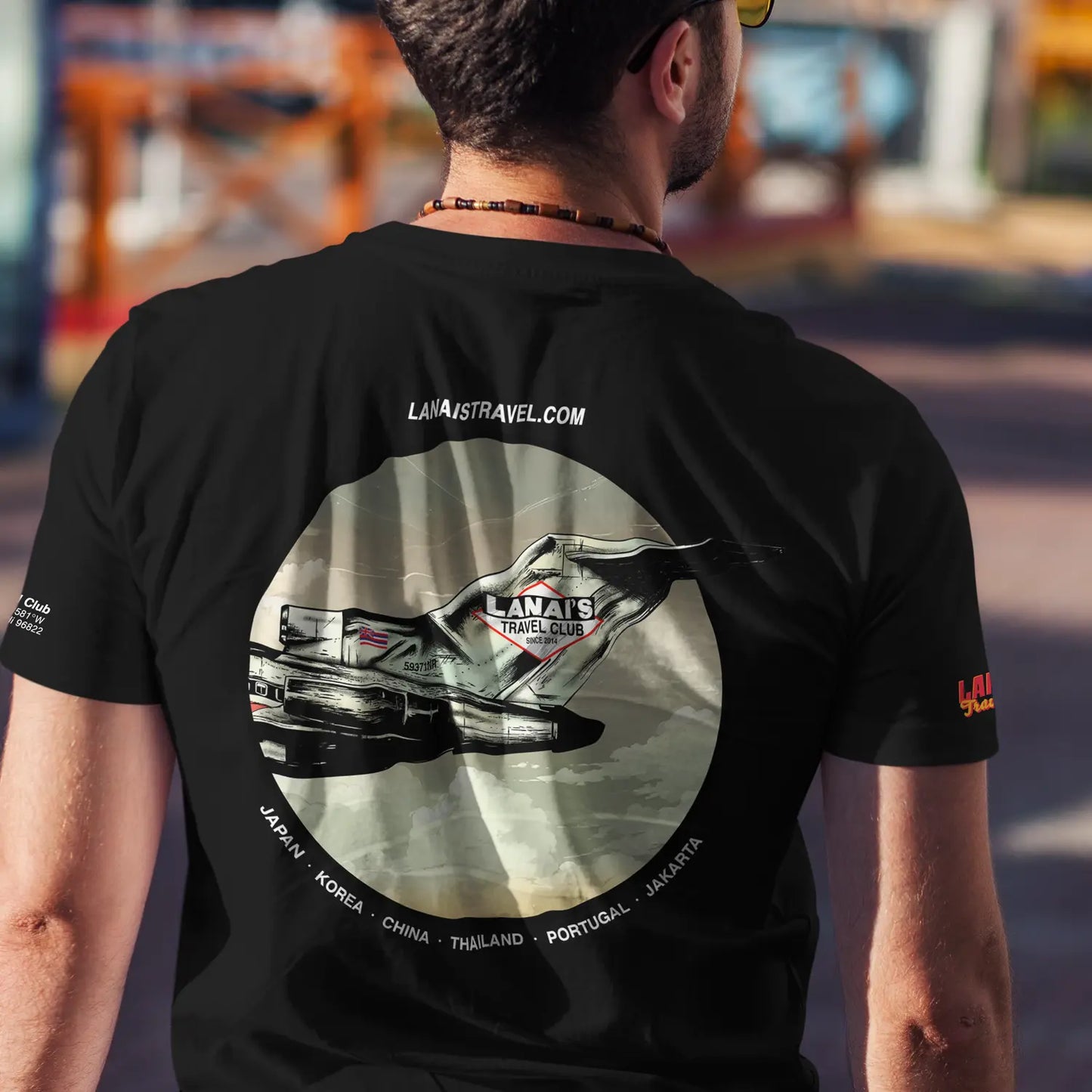 LANAI’S TRAVEL CLUB AIRLINES T-SHIRT